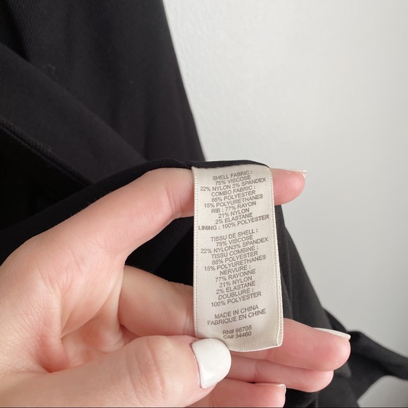 Rebecca Taylor Twill and Leather Tuxedo Blazer in Black - Picture 6 of 7